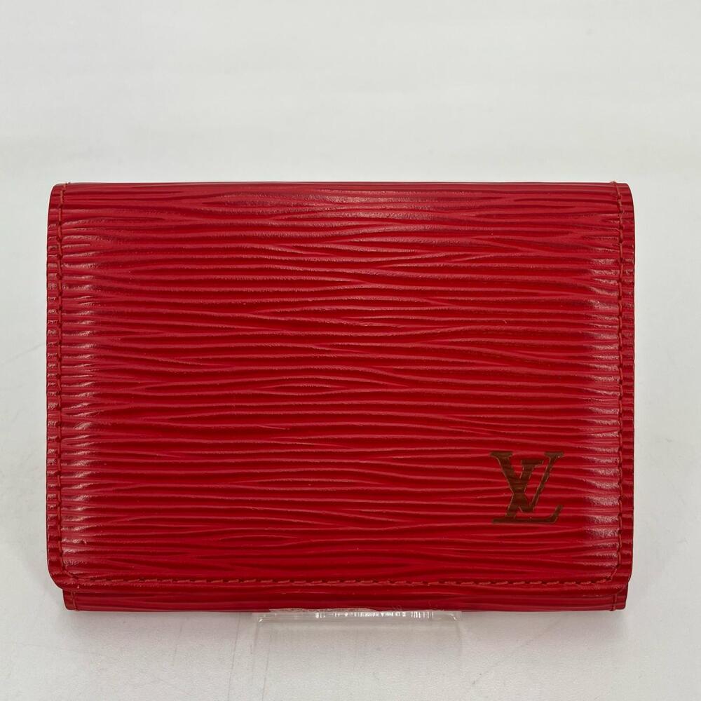 Louis Vuitton de Carte Case Visite Card Envelope Black